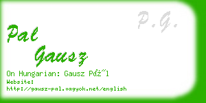 pal gausz business card